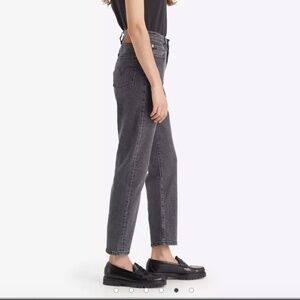 Levis 501 Crop Washed Black 26